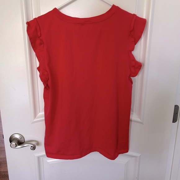 Michael Kors Ruffled Short Sleeve Shirt - Picture 4 of 4